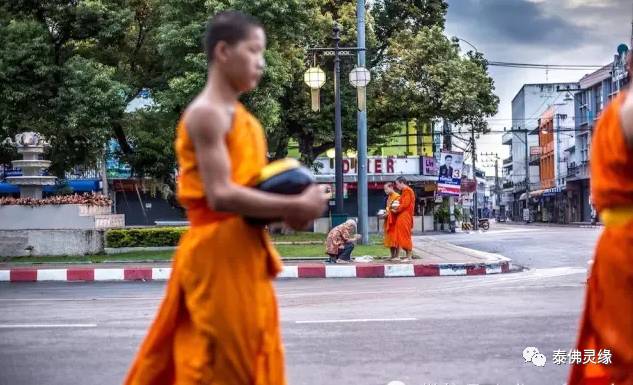 泰国僧人托钵化缘的意义及布施注意事项！